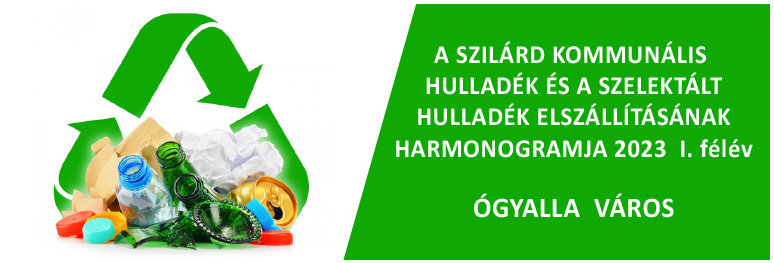 Harmonogram zvozu kom. odpadu na I. polrok 2023 - HU